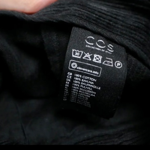 COS Women's Corduroy Trousers Black Label EUR44 Check Measurements UK12 - Picture 6 of 7